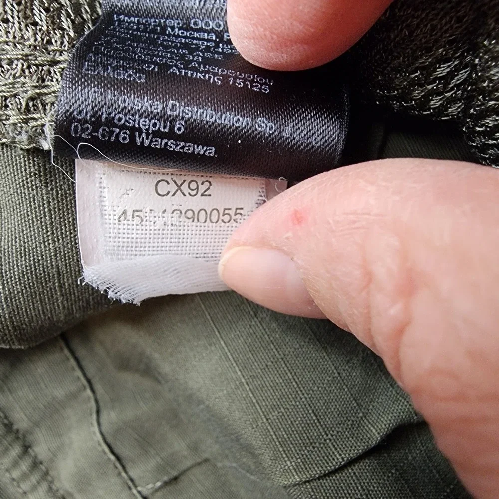 North Face Cargo‎ Shorts Mens Size 40 Olive Green Ripstop Hiking Utility